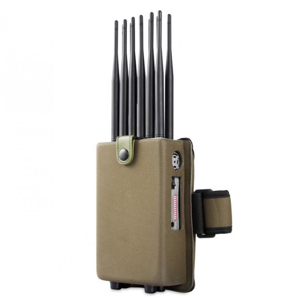 Глушилка 1280B - мобільного зв'язку, 3G, 4G, 5G і WiFi (2,4/5), GPS, Lojack, 12 Вт радіус дії 2-20 метрів