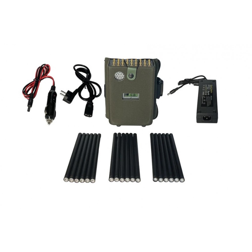 Мощная 18-канальная глушилка 1880B - 18 Ватт + 6й WiFi радиус действия 2-20 метров