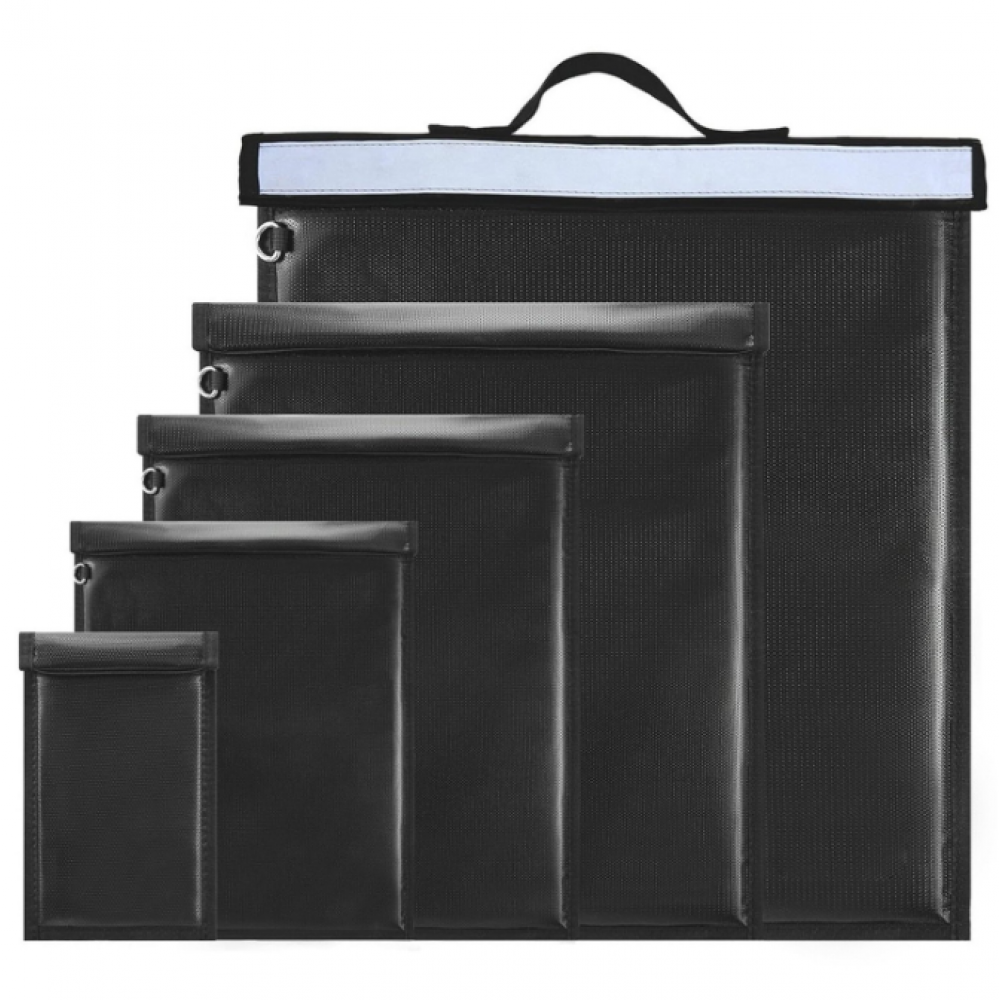 Огнеупорный, водонепроницаемый чехол Фарадея - 5 размеров! 20*12cm, 27*20cm, 33*26cm, 43*38cm, 49*40.5cm. Экранирование до 90 Дб