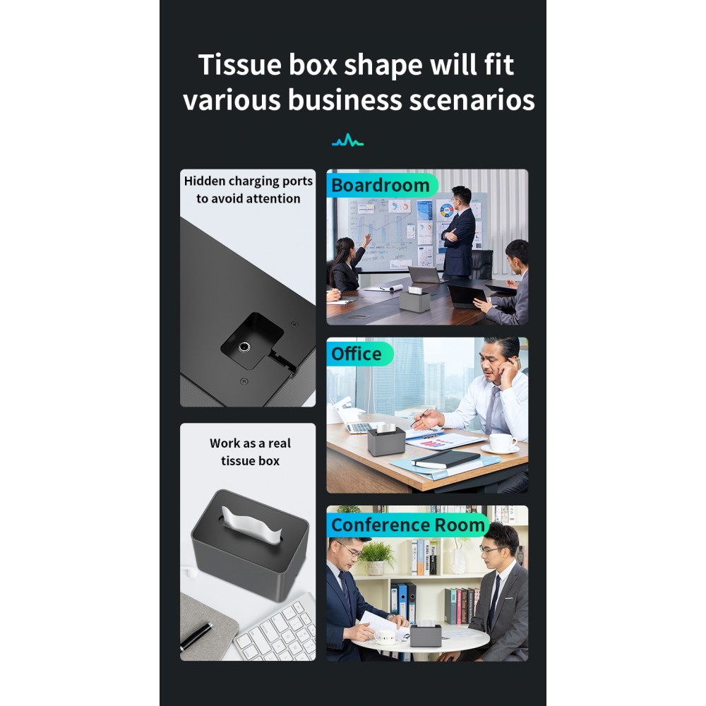 Офісний ультразвуковий придушувач диктофонів - серветниця. XP60 - 54 випромінювача.