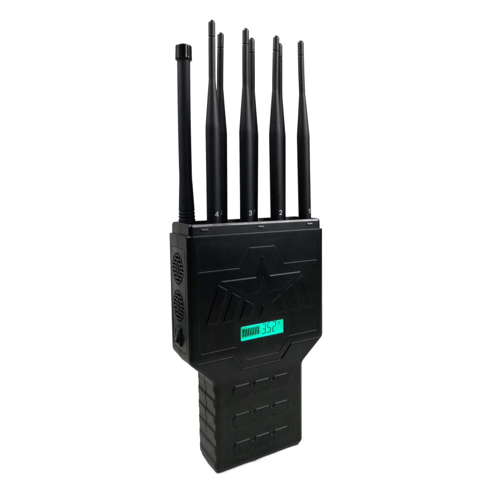 Триумф-8-5G. Сверхмощная переносная глушилка 16W GSM/DCS/3G/4G/GPS/WiFi/5G